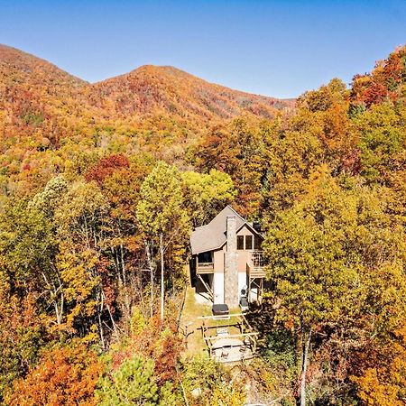 Maggie Valley Cabin With Beautiful Mountain Views, Hottub, Pet Friendly, Gameroom, Fireplace Eksteriør bilde