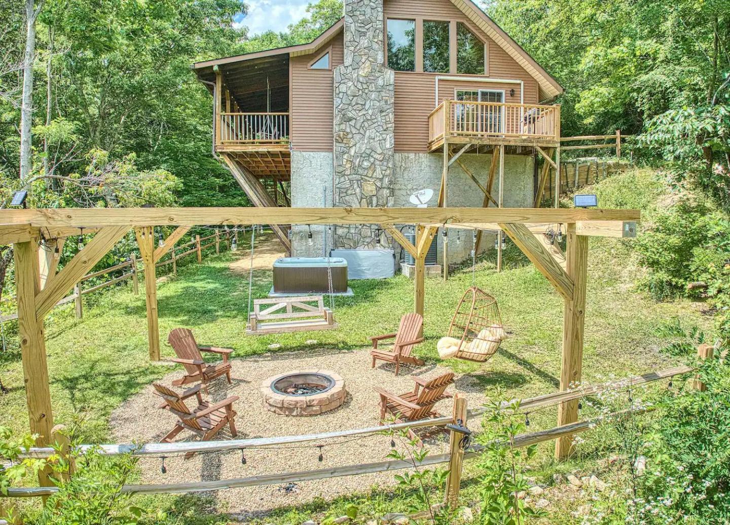 Maggie Valley Cabin With Beautiful Mountain Views, Hottub, Pet Friendly, Gameroom, Fireplace Eksteriør bilde