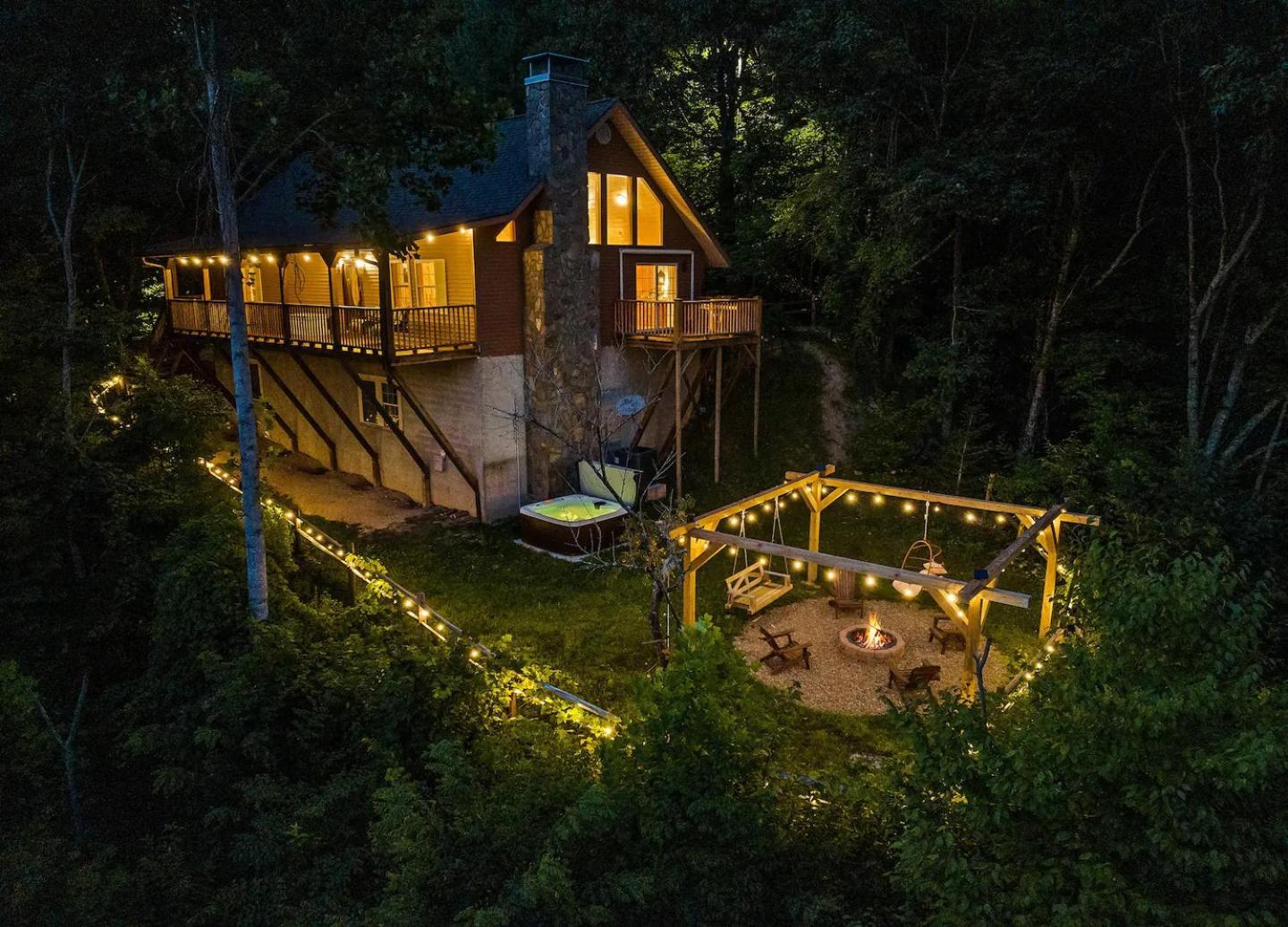 Maggie Valley Cabin With Beautiful Mountain Views, Hottub, Pet Friendly, Gameroom, Fireplace Eksteriør bilde